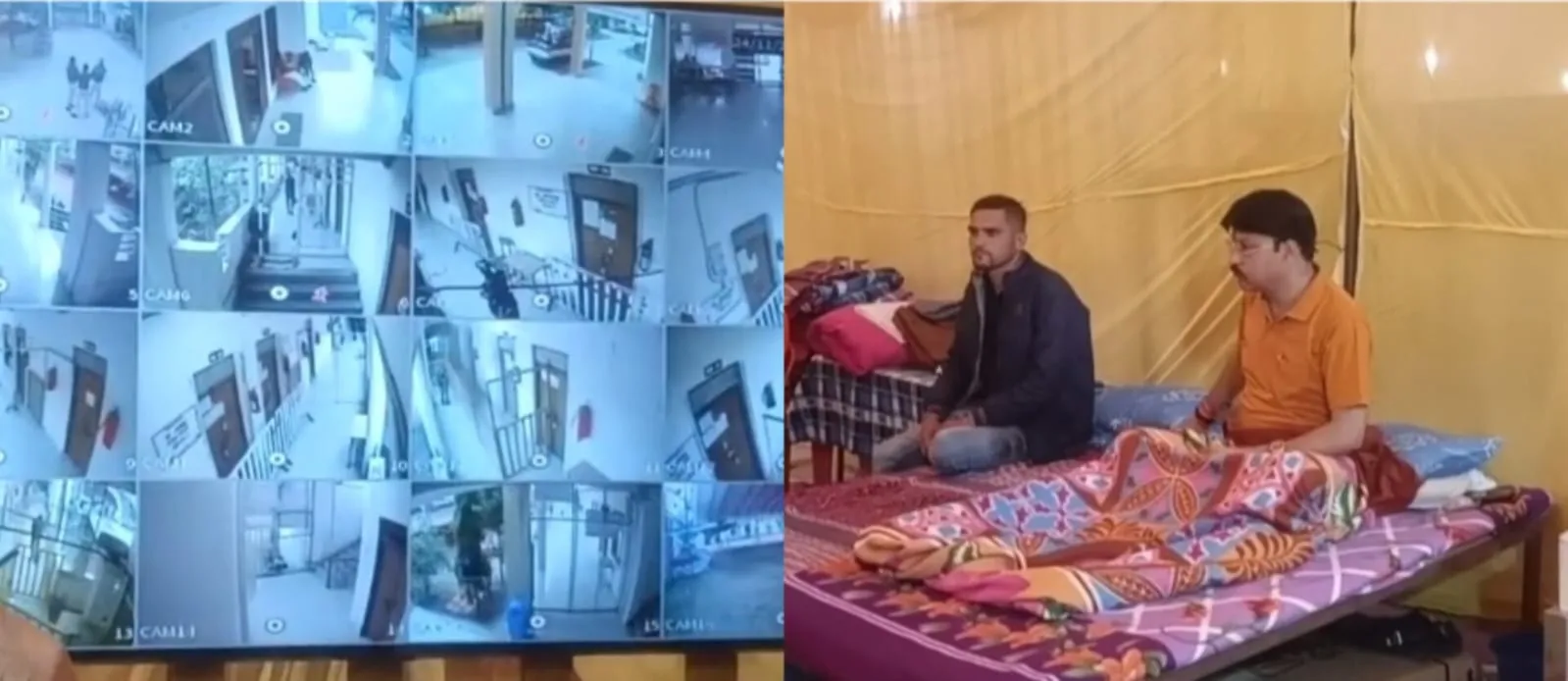स्ट्रांग रूम के बाहर कांग्रेस विधायक की पहरेदारी: रात-दिन एलईडी स्क्रीन पर नजर