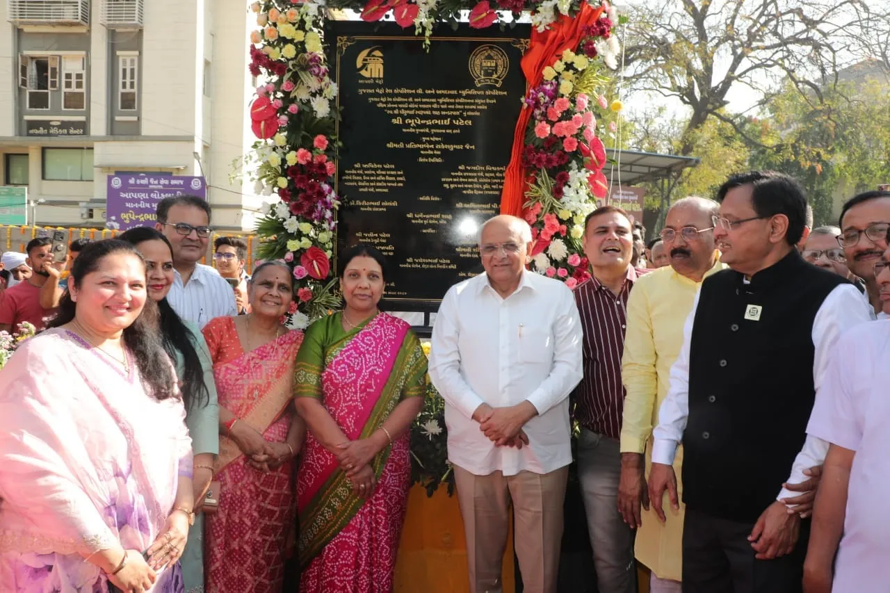 अहमदाबाद में नवनिर्मित 'श्री धीरूभाई स्वरूपचंद शाह-पालड़ी अंडरपास' का लोकार्पण