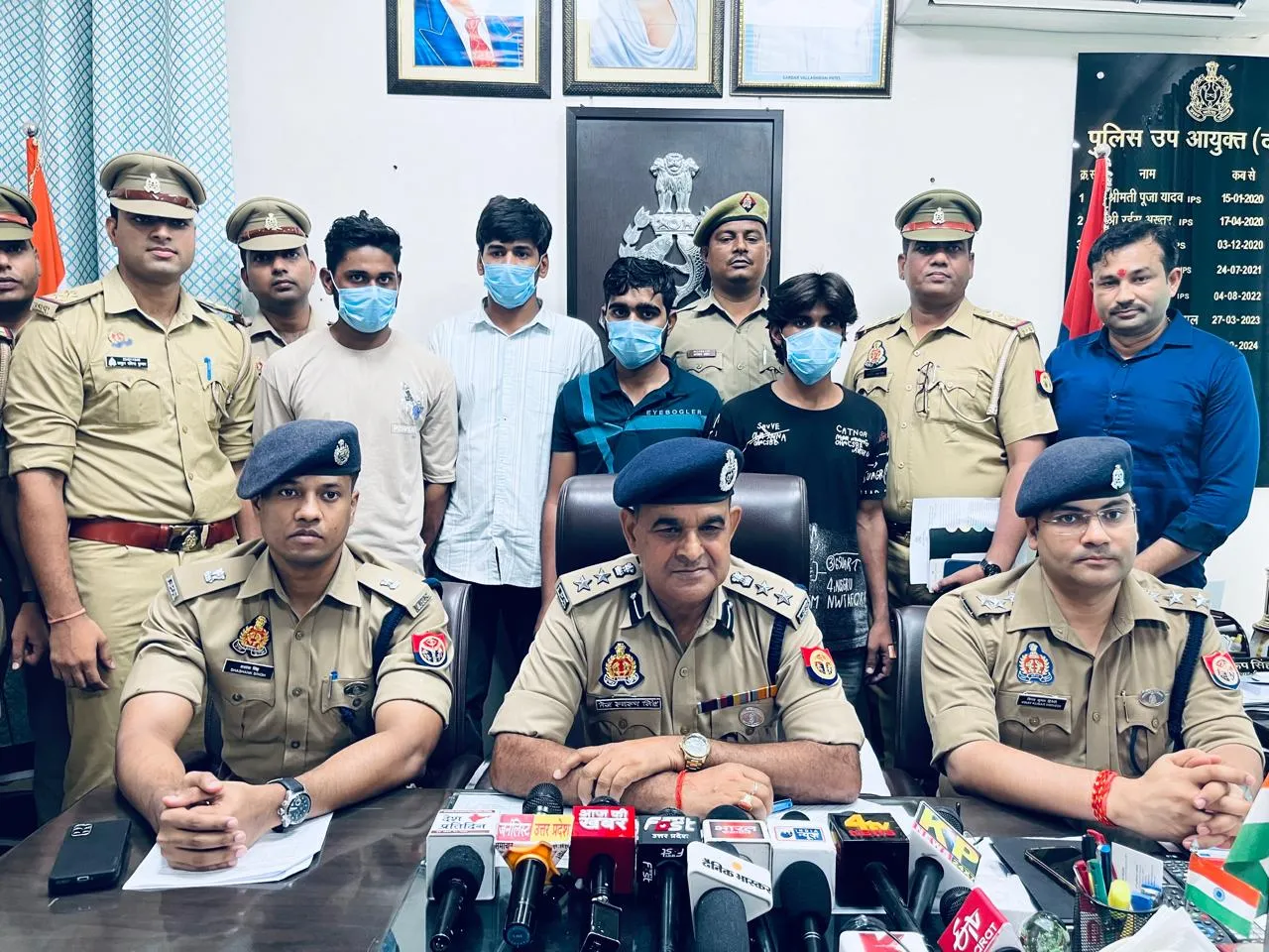 युवक का अपहरण कर फिरौती की मांग करने वाले चार शातिर गिरफ्तार