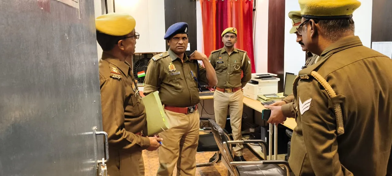 एएसपी ने थाना कालिंजर का किया गया वार्षिक निरीक्षण