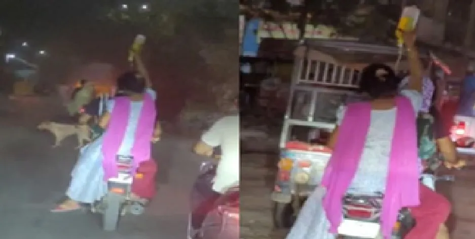 आगरा में स्वास्थ्य व्यवस्था की हकीकत उजागर, बाइक पर ड्रिप लगाकर मरीज को ले गए परिजन