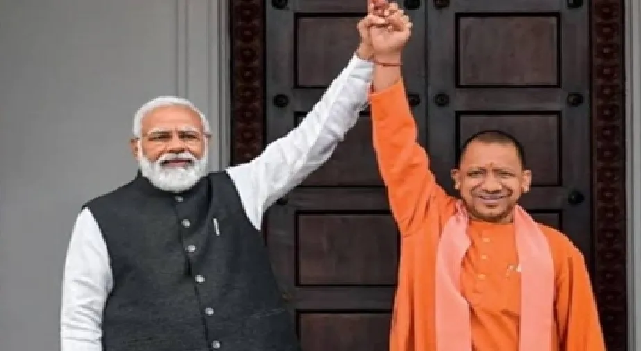 प्रधानमंत्री मोदी के स्वागत में मुख्यमंत्री योगी आदित्यनाथ ने लिखा संदेश