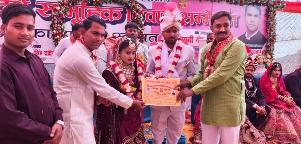 खाटू श्याम सेवा समिति ने 40 जोड़ो की हिन्दू रीति रिवाज से शादी सम्पन्न करायी