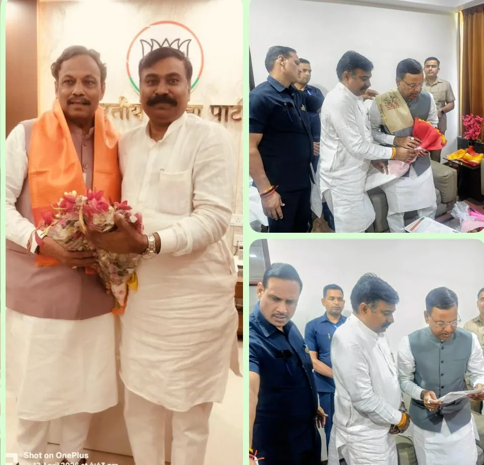 एनएमओ जिलाध्यक्ष राधेश्याम वर्मा ने भाजपा महामंत्री व प्रदेश अध्यक्ष से की मुलाकात