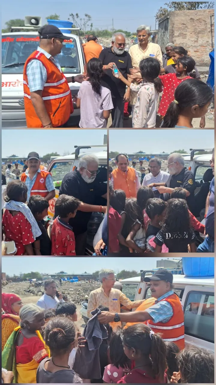गाजियाबाद अग्निकांड: सेवा, संवेदना और संकल्प की मिसाल बना रेडक्रॉस व रोटरी क्लब