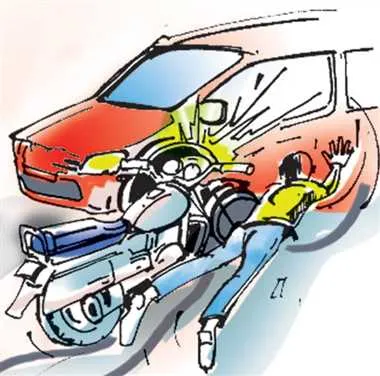 तेज रफ्तार कार की टक्कर से बाइक सवार हादसे का शिकार, युवक की मौत