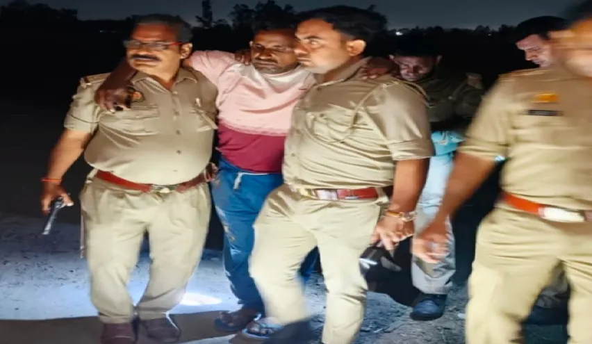 पुलिस मुठभेड़ में 01 गौकश अभियुक्त गिरफ्तार