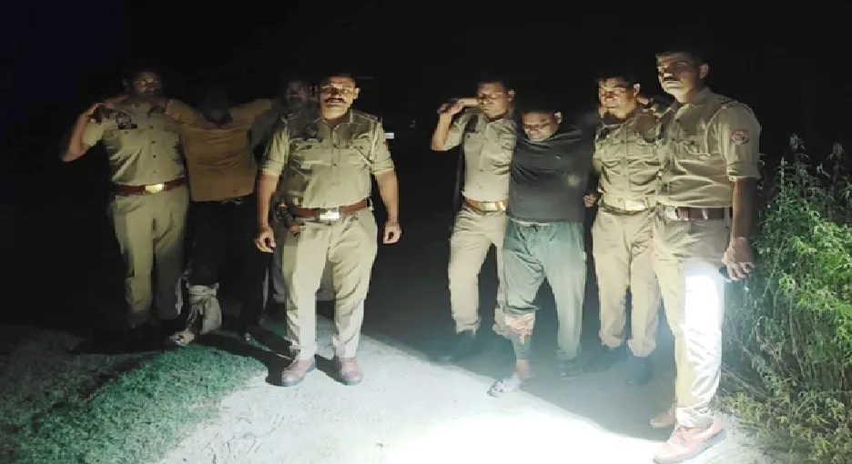 पुलिस मुठभेड में 02 एचएस गौकश अभियुक्त गिरफ्तार