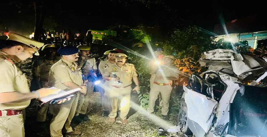 बहराइच में भीषण सड़क हादसा, चार की मौत,दो घायल