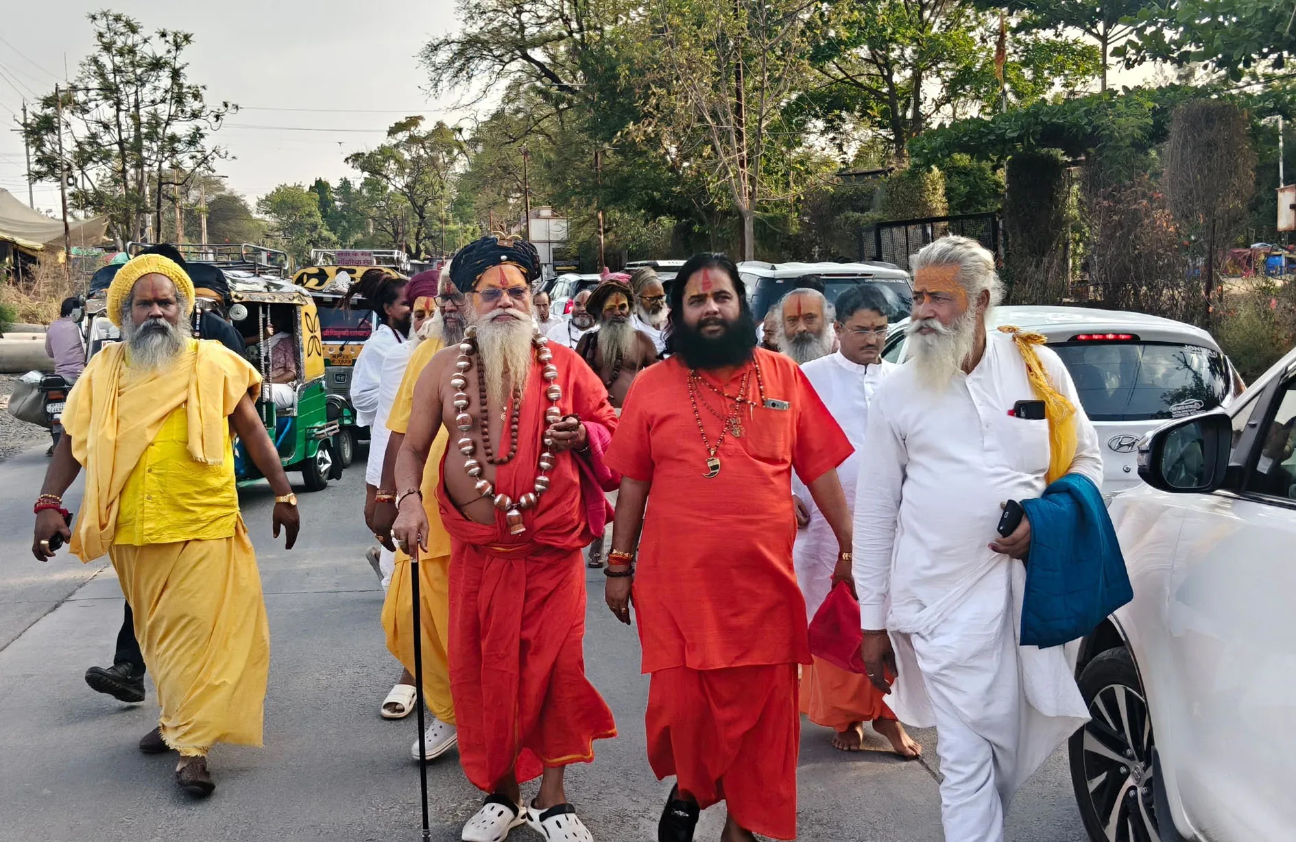 सिंहस्थ की तैयारियों और प्रशासनिक व्यवस्थाओं का जायजा लेते अखिल भारतीय खालसा परिषद के अध्यक्ष