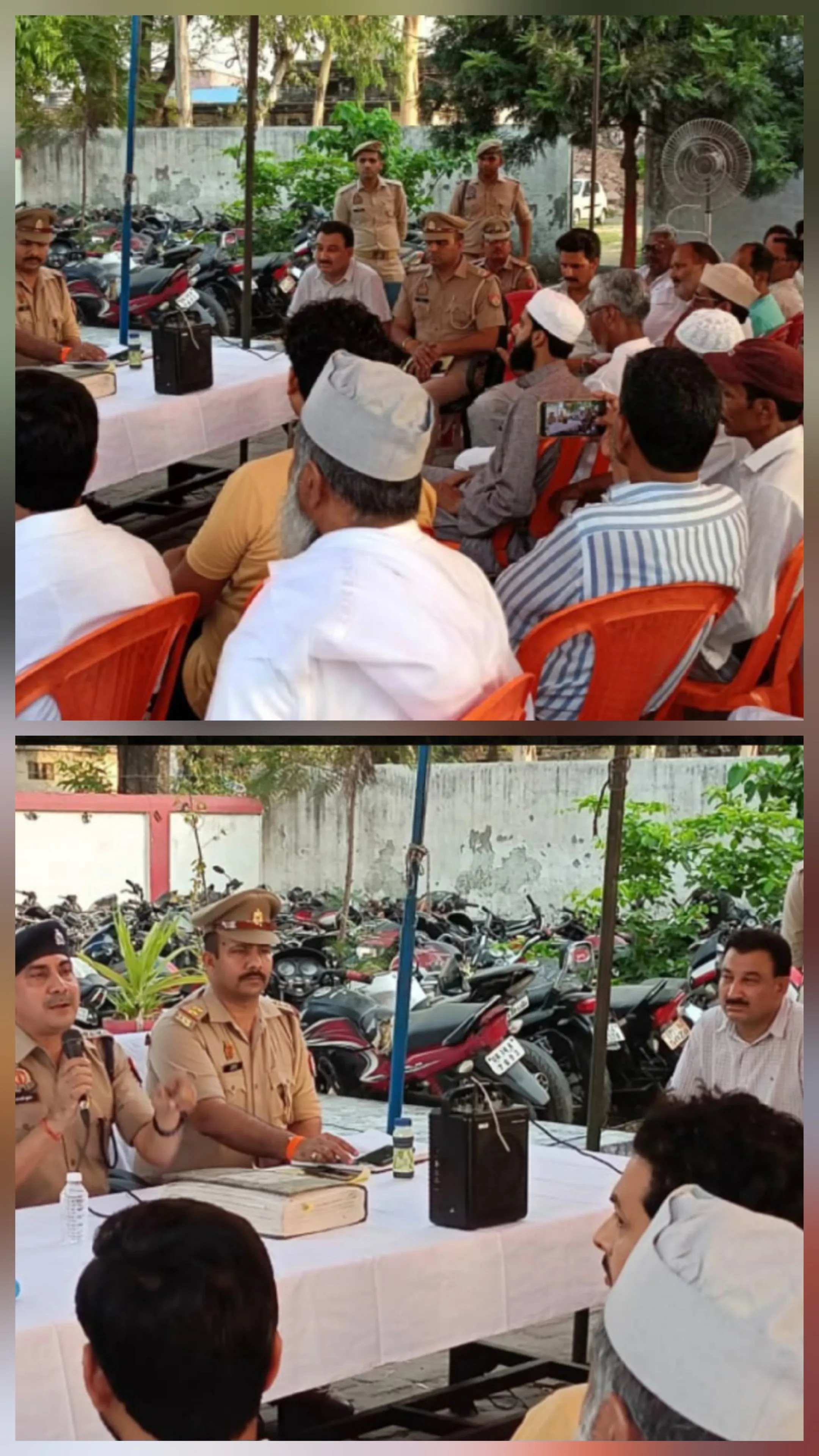 बकरीद से पहले किरतपुर थाना में अमन-शांति बैठक, सौहार्द और भाईचारे का दिया संदेश