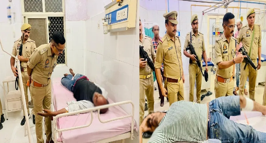 मुठभेड़ के दौरान गोकशी के दो आरोपित जुनैद और कय्यूम गिरफ्तार
