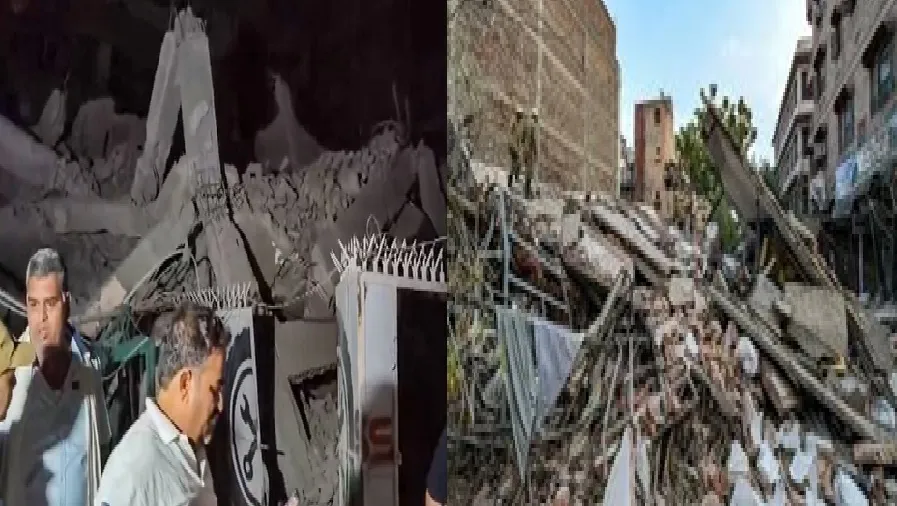 दिल्ली के साकेत में बड़ा हादसा, पांच मंजिला इमारत भरभराकर गिरी, कई लोगों के दबे होने की आशंका