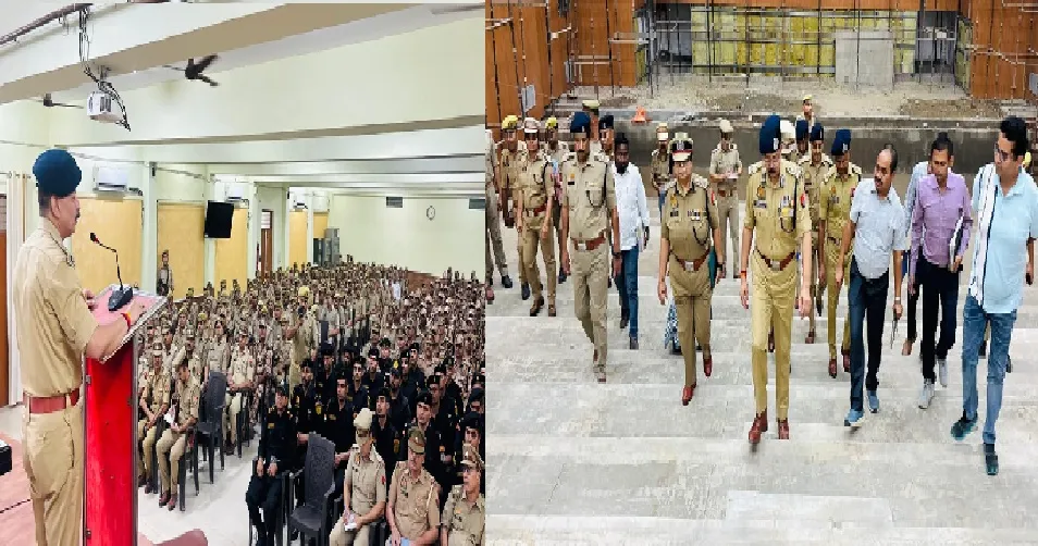गाजियाबाद में डीजी पीएसी आलोक सिंह का निरीक्षण, जवानों को सोशल मीडिया पॉलिसी और अर्बन नक्सलवाद पर किया सतर्क