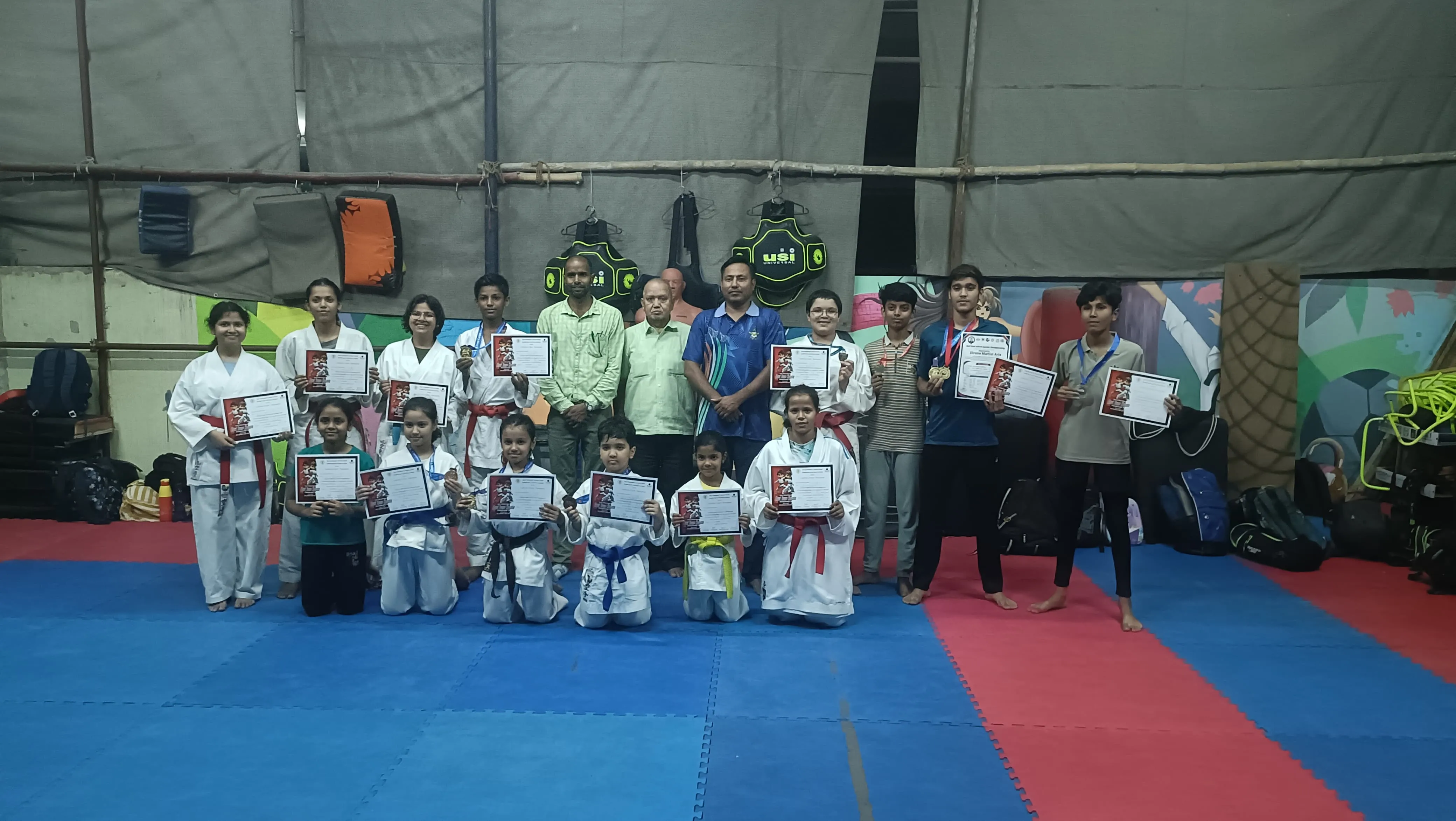 ईस्ट ज़ोन इंटर स्कूल ओपन कराटे प्रतियोगिता के पदक विजेताओं को किया गया सम्मानित