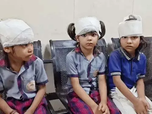 फरीदाबाद में स्कूल पर गिरी निर्माणाधीन इमारत की दीवार , चार बच्चे गंभीर घायल