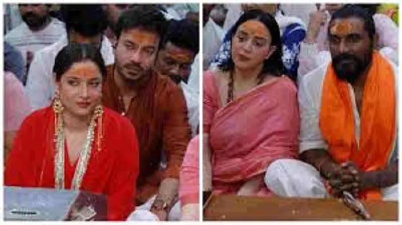 रेमो डिसूजा, अंकिता लोखंडे और विक्की पहुंचे महाकाल के दरबार में, आरती में हुए शामिल