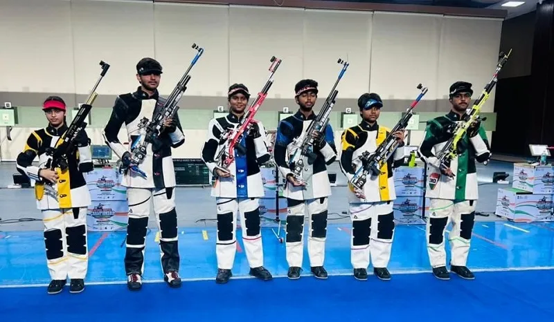  10 मीटर एयर राइफल मिक्स्ड टीम स्पर्धाओं में देशभर के निशानेबाजों ने दिखाया दम