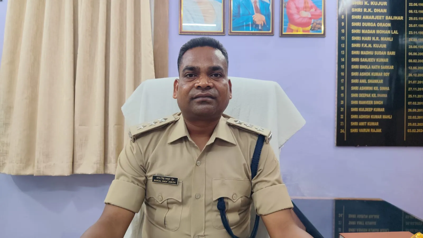  खूंटी के नए एसडीपीओ मंगल सिंह जामुदा ने संभाला पद भारग्रहण किया