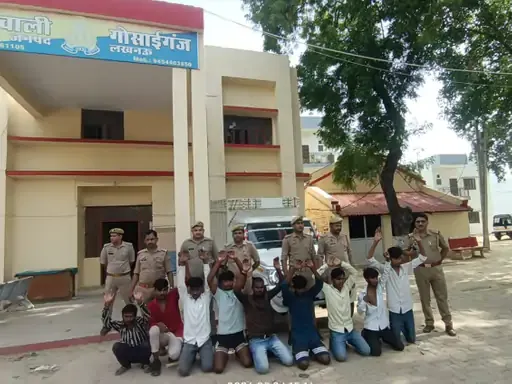 लाठी-डंडों से वाहनों को क्षतिग्रस्त करने वाले गुर्जर गैंग के 9 सदस्य गिरफ्तार