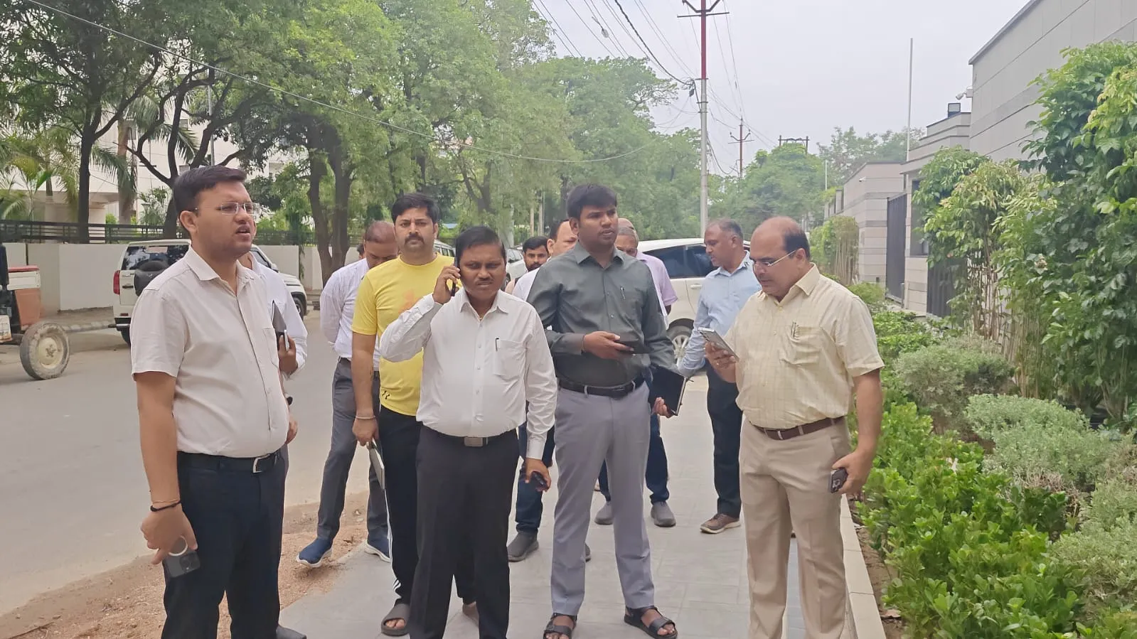 सीएम ग्रिड सहित अन्य परियोजनाओं का नगर आयुक्त ने किया निरीक्षण