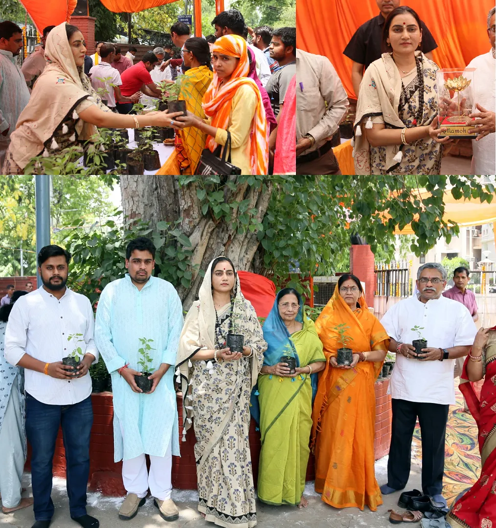 एनबीआरआई में बड़े मंगल पर भंडारा, ओआरएस पेय और तुलसी पौधों का वितरण