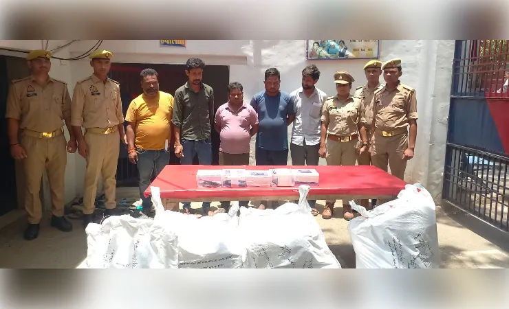 फिरोजाबाद: 70 लाख का गांजा बरामद, अंतरराज्यीय तस्करी गैंग के पांच सदस्य गिरफ्तार