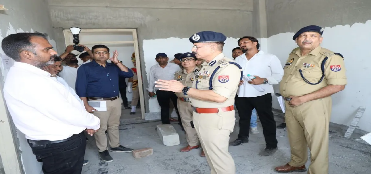 निर्माणाधीन 49वीं वाहिनी पीएसी का डीजी पीएसी आलोक सिंह ने किया निरीक्षण, अधिकारियों को दिए आवश्यक निर्देश