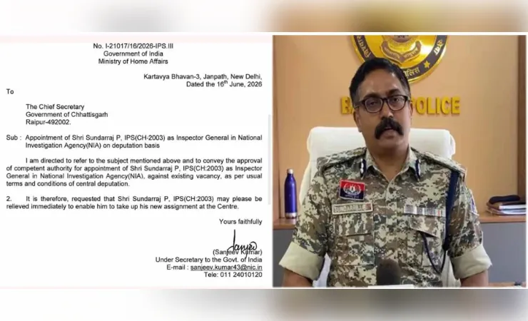 वरिष्ठ आईपीएस सुंदरराज पी को मिली  छत्तीसगढ़ के बड़ी जिम्मेदारी, एनआईए के बने आईजी