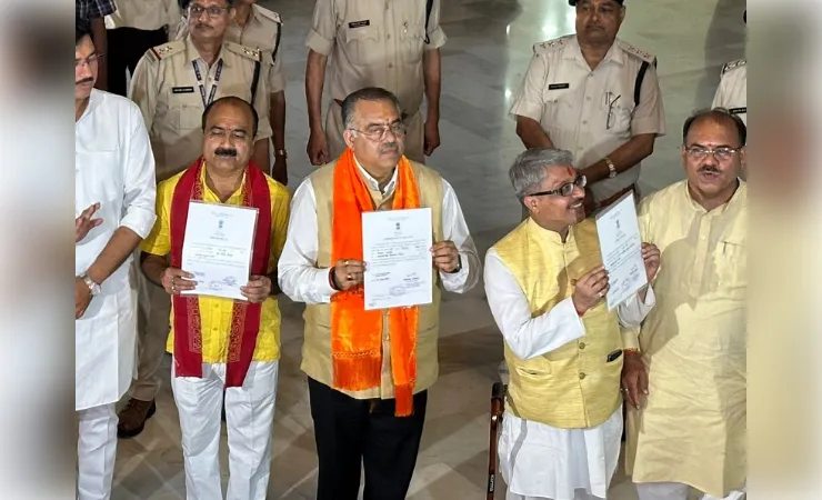  मप्र से राज्यसभा की तीनों सीटें भाजपा ने जीती, तीनों उम्मीदवार निर्विरोध निर्वाचित