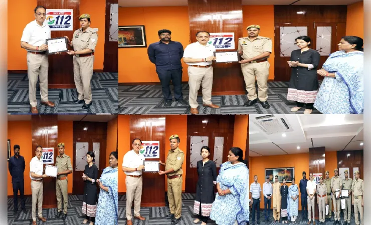 अमेठी में यूपी 112 कर्मियों ने फांसी लगा रहे व्यक्ति की बचाई जान, महानिदेशक ने किया सम्मानित