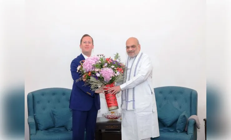  केंद्रीय गृह मंत्री अमित शाह से अमेरिकी राजदूत सर्जियो गोर ने की मुलाकात