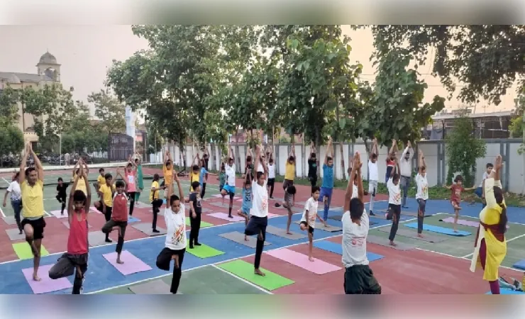  अंतर्राष्ट्रीय योग दिवस के अवसर पर खिलाड़ियों को कराया गया कॉमन योग प्रोटोकॉल का अभ्यास