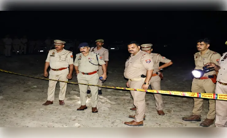 हापुड़ में 50 हजार का इनामी ढेर, सिपाही घायल