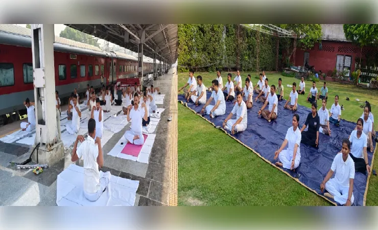 अन्तरराष्ट्रीय योग दिवस पर आदि योगी की नगरी काशी हुई योगमय,घरों से लेकर गंगा घाटों तक योगाभ्यास