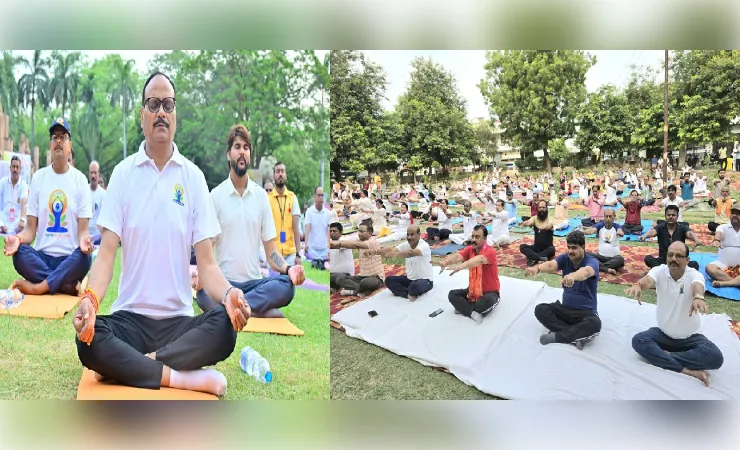 राज्यपाल जनभवन, सीएम योगी ने झांसी, केशव प्रसाद मौर्य ने प्रयागराज और बृजेश पाठक ने लखनऊ में किया योग