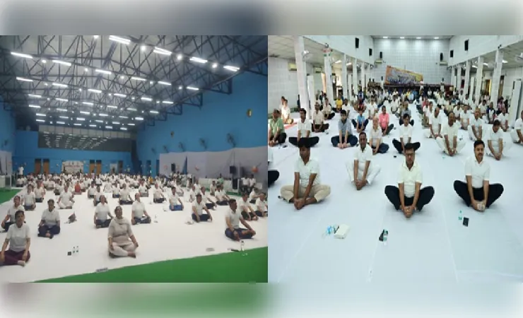 एनसीआर ने धूमधाम से मनाया बारहवॉ अन्तरराष्ट्रीय योग दिवस