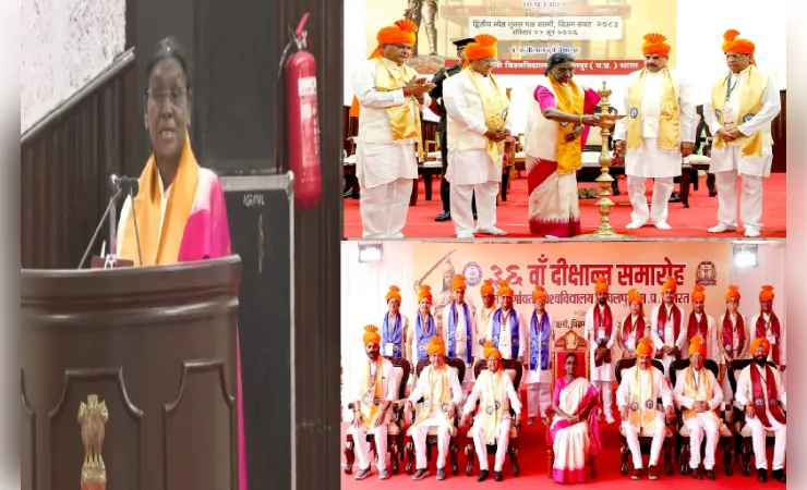 आधुनिकता और परंपरा के संतुलन से ही देश का समग्र विकास संभव : द्रौपदी मुर्मू