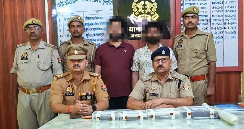 संयुक्त कार्यवाही में अवैध पिस्टल के साथ 2 अभियुक्त गिरफ्तार
