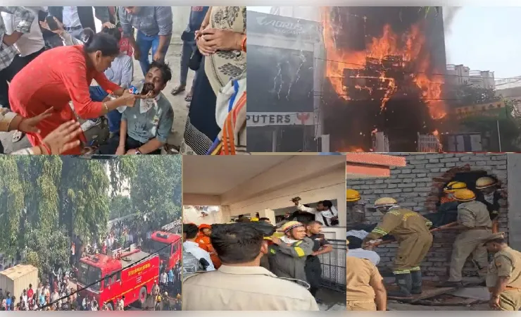  लखनऊ अग्निकांड: एनिमेशन सेंटर में भीषण आग, 14 छात्रों की मौत की खबर