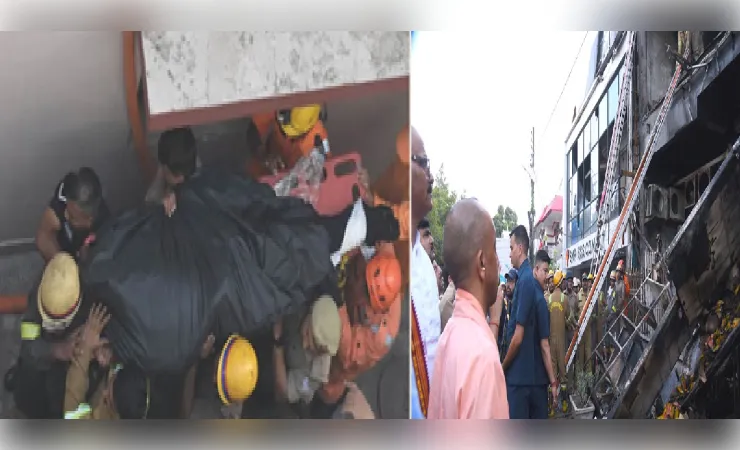 अलीगंज अग्निकांड में 15 लोगों की मौत दम घुटने से हुई, पोस्टमार्टम रिपोर्ट में खुलासा