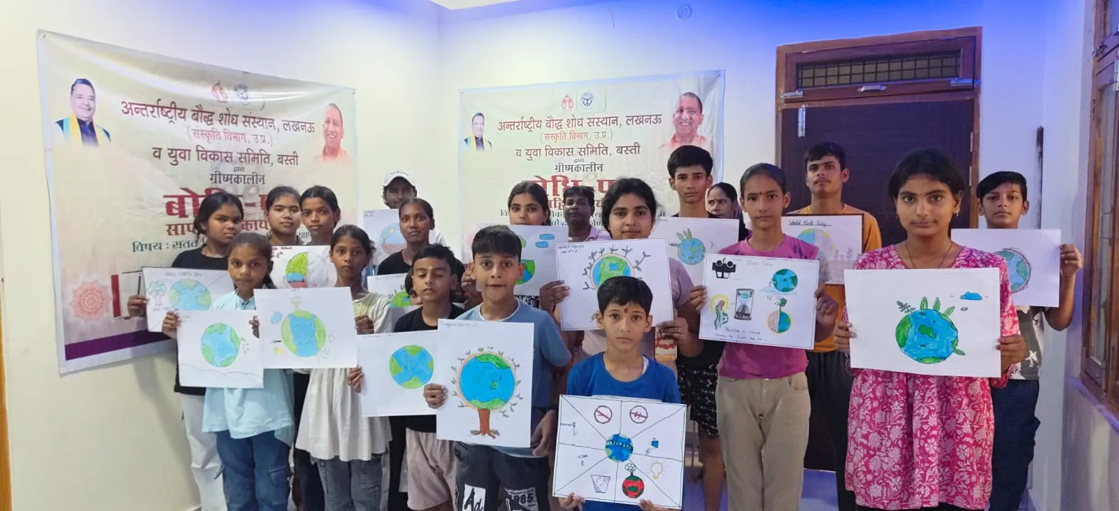 ग्रीष्मकालीन बोधि पथ साप्ताहिक कार्यशाला में चित्रकला एवं पेंटिंग प्रतियोगिता संपन्न