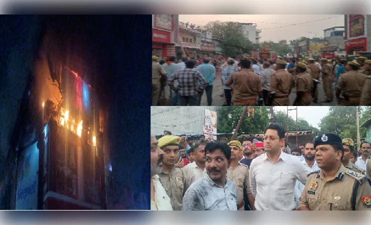 जौनपुर में फर्नीचर शोरूम में भीषण आग, 14 से अधिक दमकल गाडियों ने घंटों की मशक्कत के बाद पाया काबू