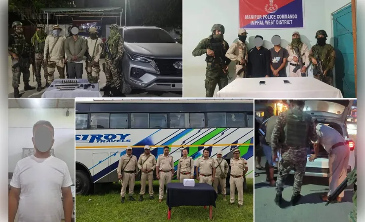 मणिपुर में मादक पदार्थ, उग्रवाद और वसूली गिरोहों पर पुलिस का शिकंजा, हेरोइन बरामद