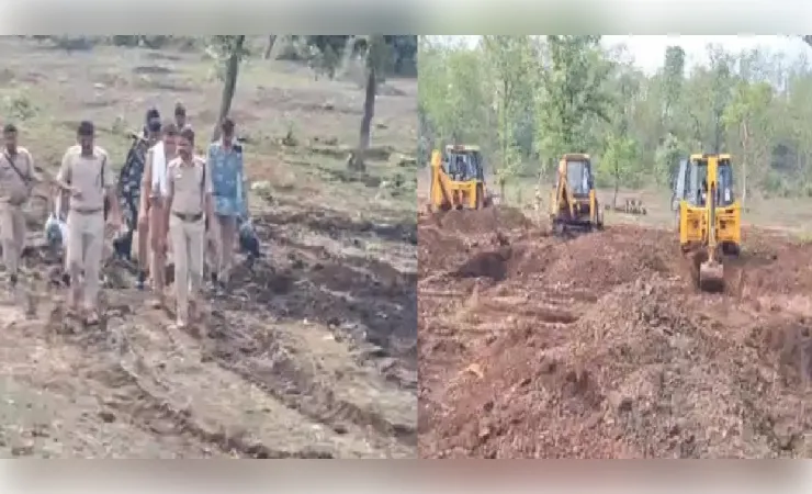 खंडवा: जंगल में 200 एकड़ वनभूमि खाली कराने 30 जेसीबी और 600 अधिकारियों-कर्मचारियों के साथ पहुंची टीम