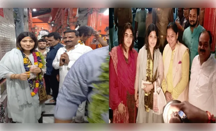 सपा सांसद डिम्पल यादव ने काशी के कोतवाल बाबा कालभैरव के दरबार में लगाई हाजिरी