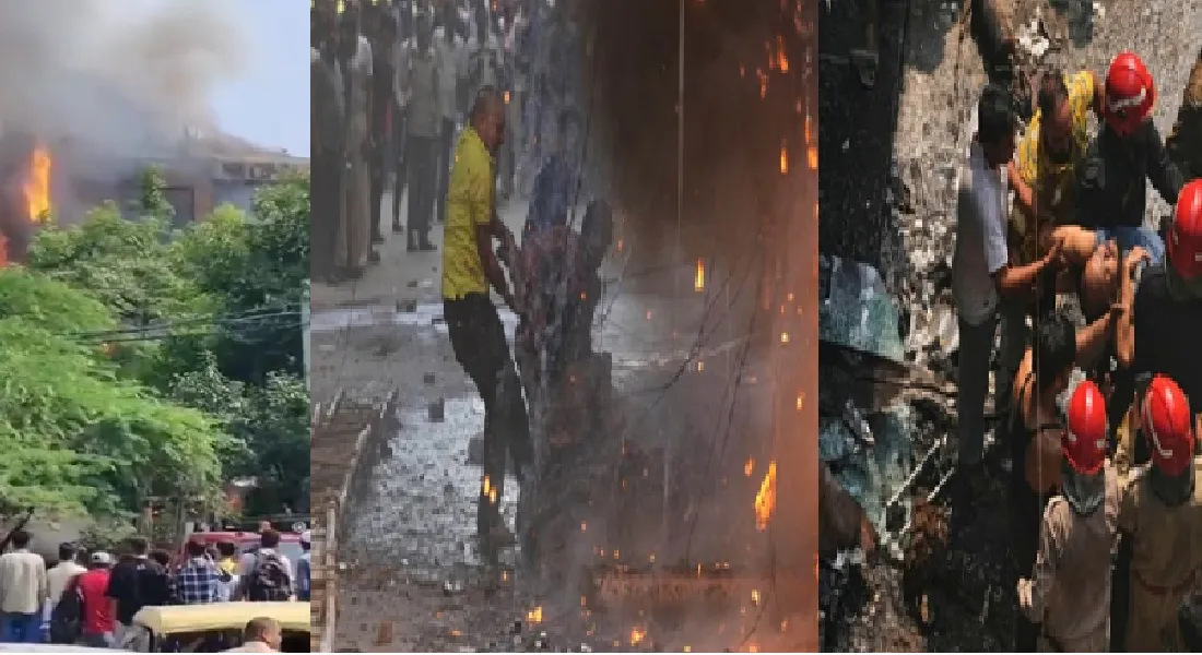 दिल्ली के मालवीय रेस्टोरेंट में लगी आग में 21 की मौत की पुष्टि, चारो तरफ मचा कोहराम 