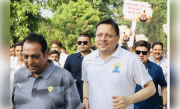रन फॉर योगा: स्वस्थ जीवन और योग जनजागरण का सशक्त अभियान : पुष्कर सिंह धामी