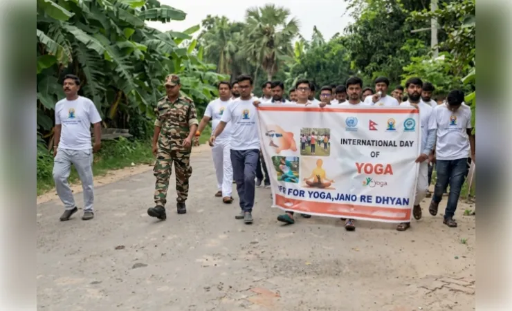 पश्चिम मेदिनीपुर में योग दिवस की तैयारियां तेज, जागरूकता पदयात्रा में उमड़े लोग