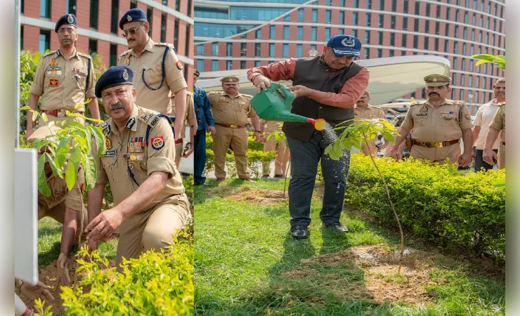 विश्व पर्यावरण दिवस पर पुलिस मुख्यालय में ‘एक पेड़ माँ के नाम’ अभियान के तहत वृक्षारोपण